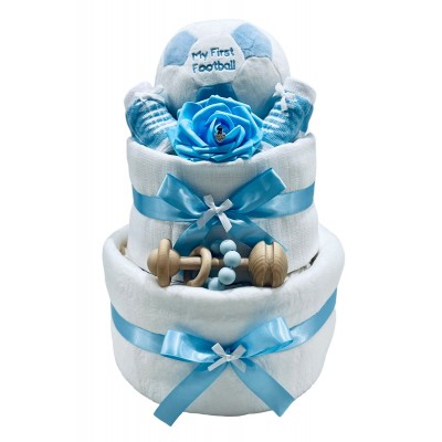 Twin Deluxe Nappy Cake Unisex Neutral Design for Twins Birth Gift/Present :  Amazon.co.uk: Baby Products