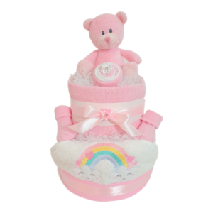 Rainbow Nappy Cake
