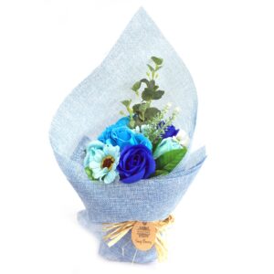 Blue Standing Soap Bouquet