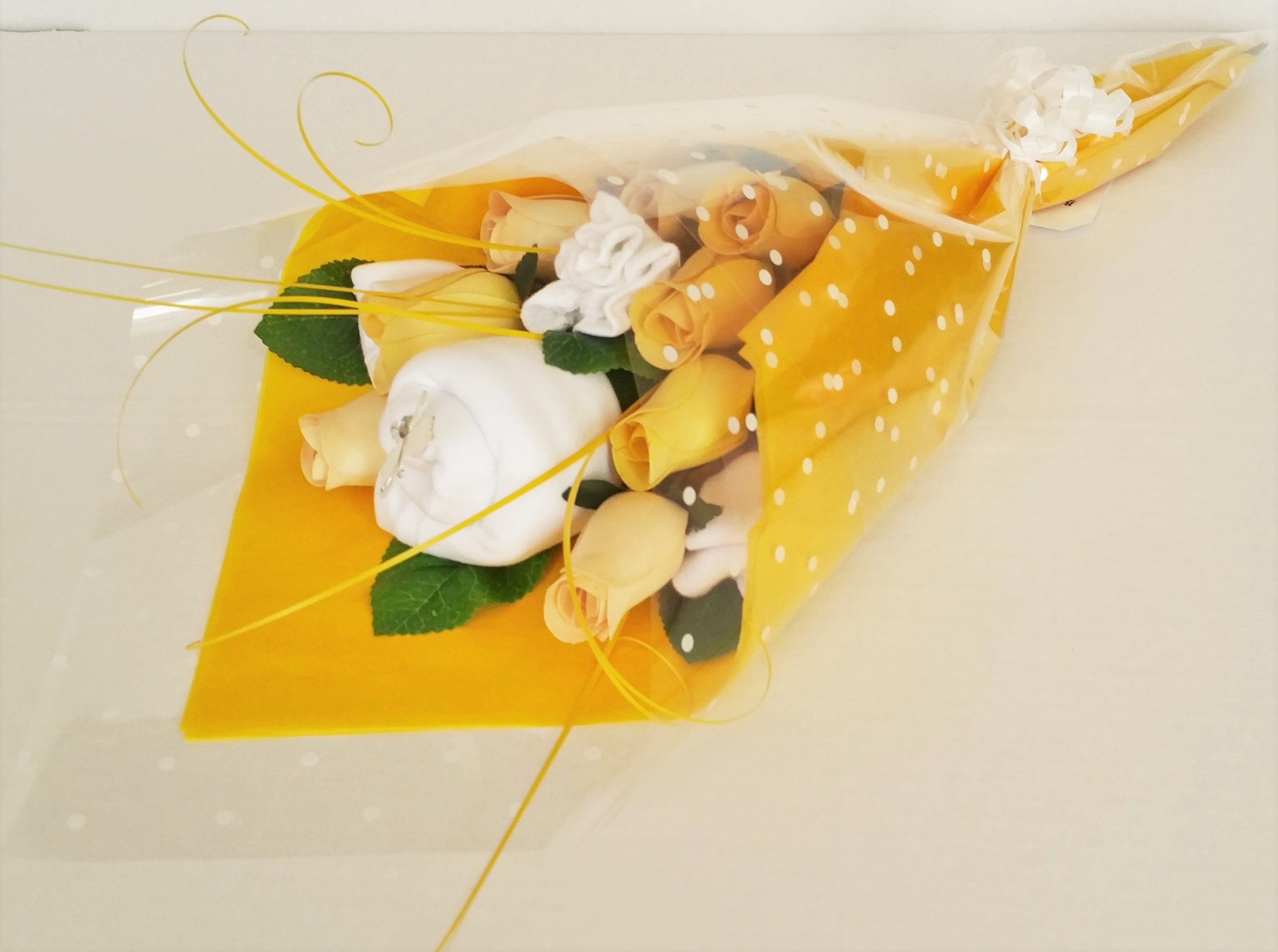 Yellow Wooden Rose Bouquet