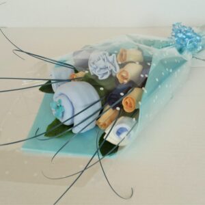 Blue Wooden Rose Bouquet