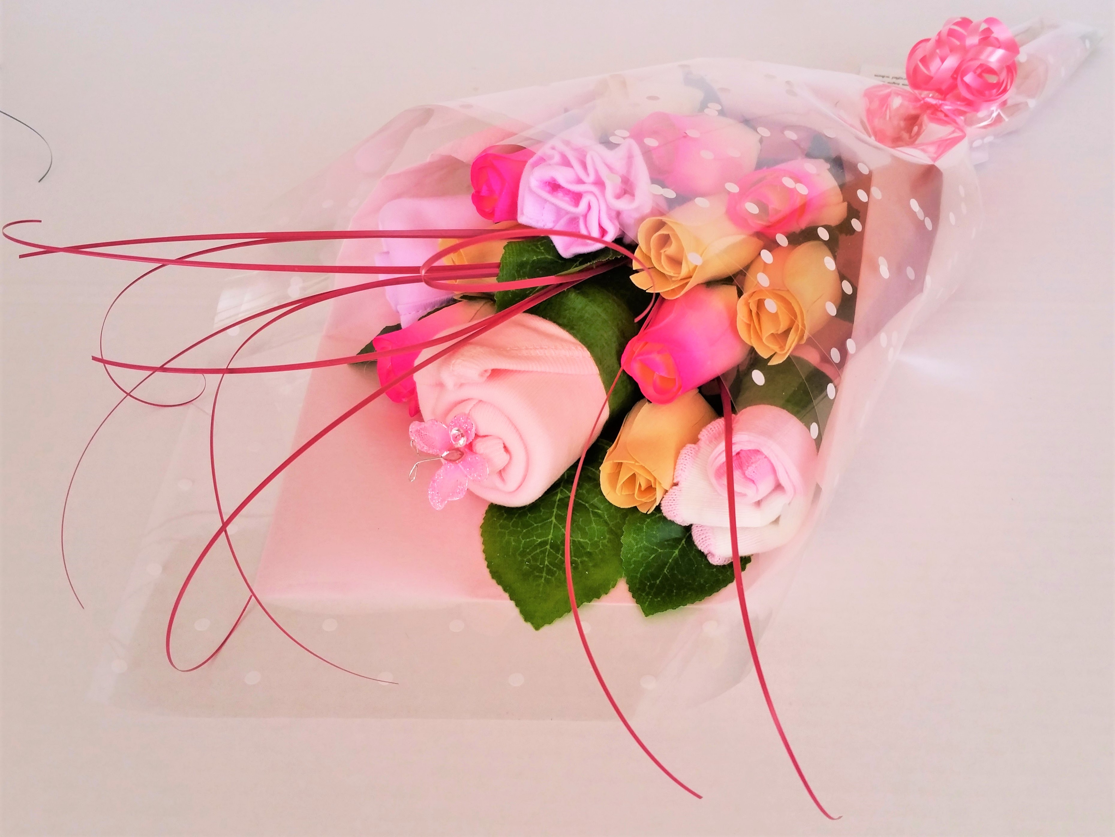 Pink Wooden Rose Bouquet