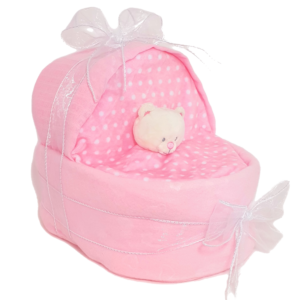 Baby Crib Nappy Cake - Many Colours