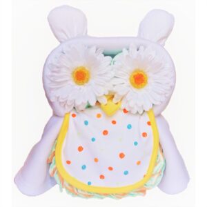 Owl Nappy Cake - Pink, Blue or White