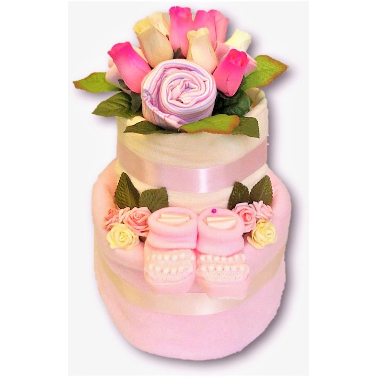 Strawberries & Cream Bouquet Nappy Cake