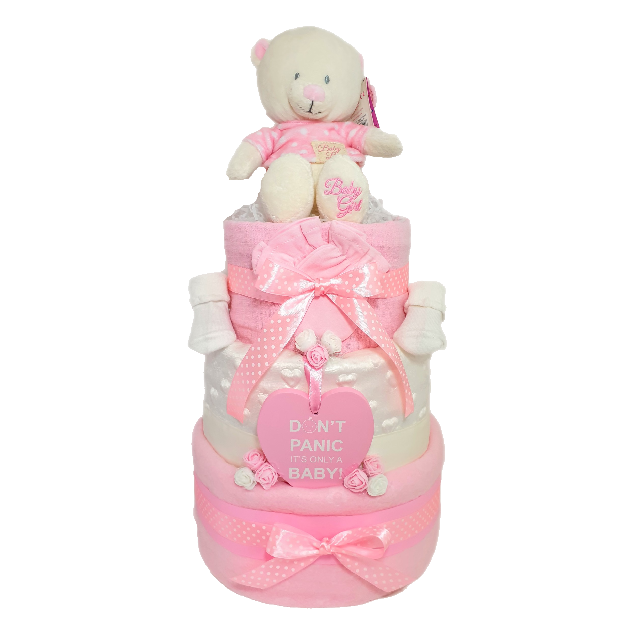 Ambrosia Nappy Cake - Pink/Blue