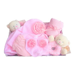 Baby Bundle Hamper Tray - Pink or Blue