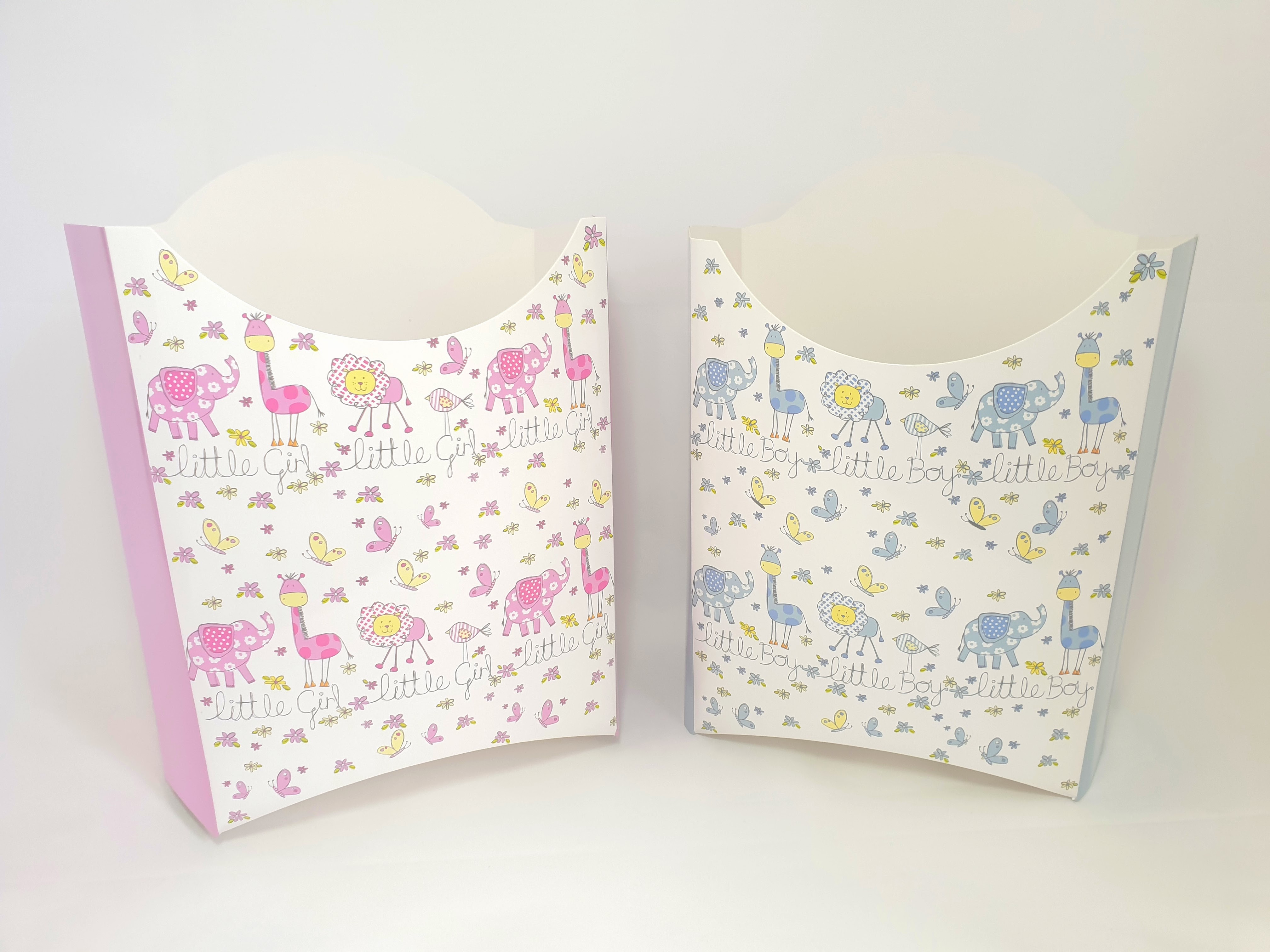 Large Pop Up Baby Boxes 26x15x27cm - Pink or Blue