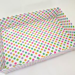 Medium Spotty Hamper Tray