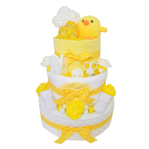 Lemon 3 Tier Nappy Cake