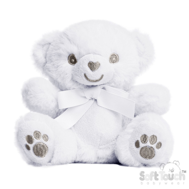 White Baby Bear, Soft Touch 15cm
