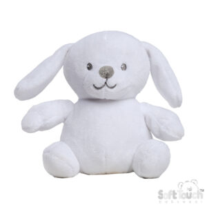 Eco Recycled Bunny Soft Toy in Pink or White 15cm