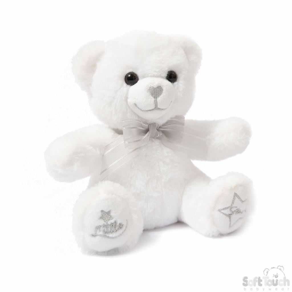 White Baby Bear, Little Star Soft Touch 20cm